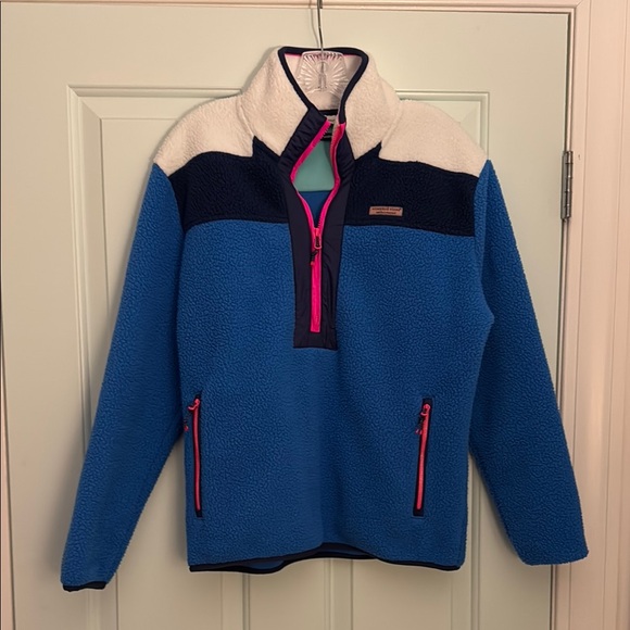 Vineyard Vines Tops - Vineyard Vines Aqua and White Shep Shirt